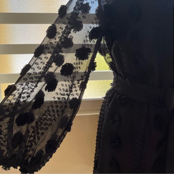 Black Pom Pom boutique Romper by flying tomato - Picture 4 of 10